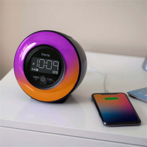 Powerglow Clock Radio with Bluetooth Speaker and USB .